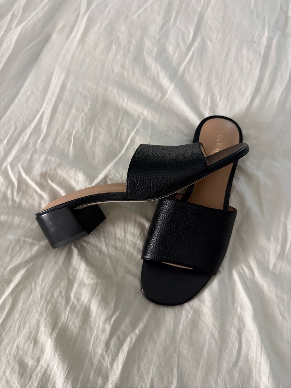 COLE HAAN CALLI BLOCK HEEL LEATHER SANDAL - Picture 5 of 5
